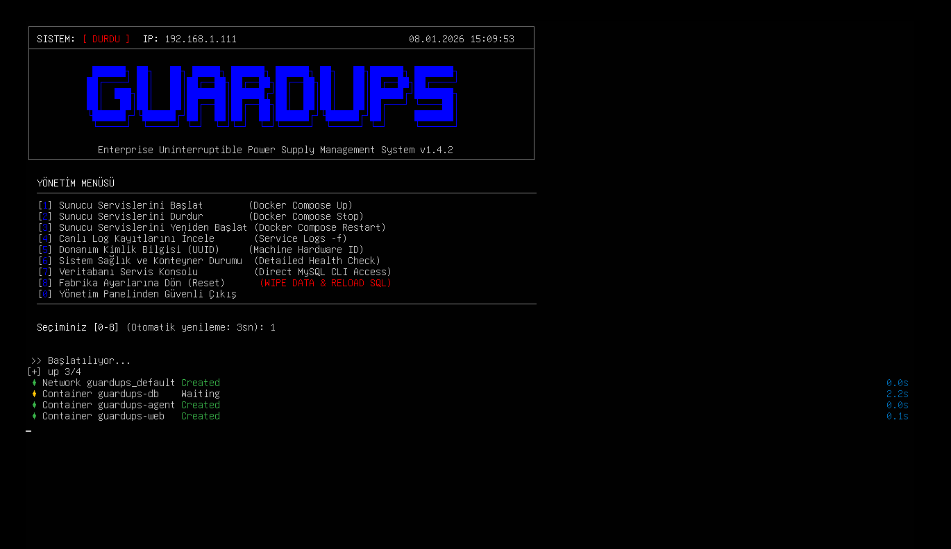 GuardUPS Linux Terminal